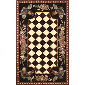  Trans Ocean Tuscany Rooster Black 8022/48 42 X 66 Area 