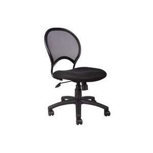  Black Mesh Task Chair with Optional Arms by BOSS Office 