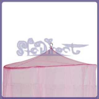 PINK MESH PRINCESS BED CANOPY MOSQUITO NET NEW  