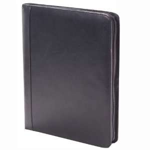  Clava Leather Tuscan Extreme File Padfolio in Black 