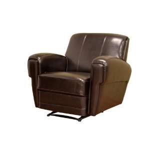  Stacia Dark Brown Leather Club Chair