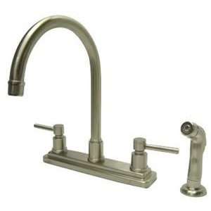 Kingston Brass KS8798DL Concord Kitchen Faucet With Plastic Side Spray 