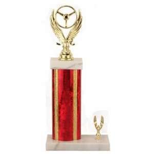 Trophy Paradise Racing Trophy   Asian Marble Base   Star Blast   Red 