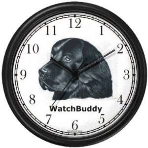  Newfoundland Dog Wall Clock by WatchBuddy Timepieces (White 
