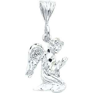  Sterling Silver Praying Kneeling Angel Charm Jewelry