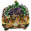 Peacock Jewel Crystals Jewellery Jewelry Trinket Box  