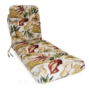  Aluminum Chaise Replacement Cushion, Barbados Spice
