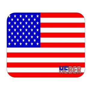 US Flag   Heber, Utah (UT) Mouse Pad 