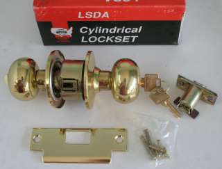 LSDA Grade 2 Bright Brass Entrance Function Weiser Key  