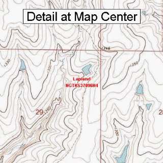 USGS Topographic Quadrangle Map   Lapland, Kansas (Folded/Waterproof 