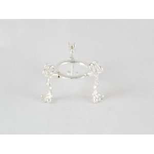  3 Legged Plated Metal Ornamental Stand for Crystal Display 
