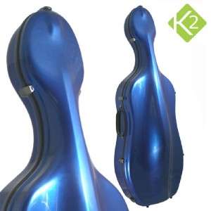 Eastman K2 Carbon Fibre 4/4 Cello Hard Case, Blue NEW  