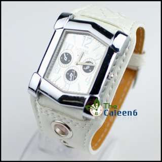  Fashion Concise Leather Quartz Unisex Sports Wrist Watches 4 Colors 