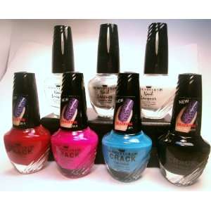  Queens Color Nail Polish Crack & Base Colors with Clear 