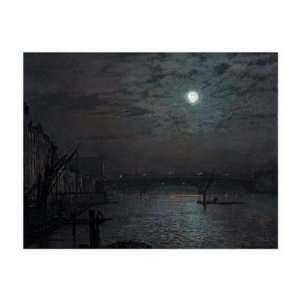   Grimshaw   Southwark Bridge By Moonlight Giclee