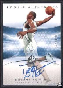 DWIGHT HOWARD 04/05 SP AUTHENTIC RC AUTO #/999 $250 QTY  