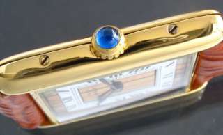 Ladies CARTIER argent 925 18k Gold Plated VERMEIL watch  