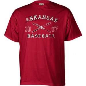 Arkansas Razorbacks Legacy Baseball T Shirt  Sports 