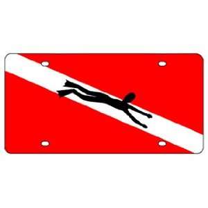  Novelty License Plates Tags Diver Down License Plate Laser 