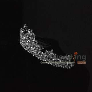 Crown Bridal Pageant Sparkling Tiaras Rhinestone/Crystal/Aleck Beads 
