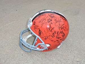 2011 CLEVELAND BROWNS Team Signed Autographed F/S Helmet COA PROOF 
