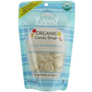 Yummy Earth Organic Candy Drops Wild Peppermint 3.3 oz. bags 