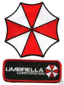 RESIDENT EVIL RACOON CITY UMBRELLA CORPORATION LOGO NAME TAG 2 PATCH 