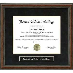  Lewis & Clark College (L&C) Diploma Frame Sports 