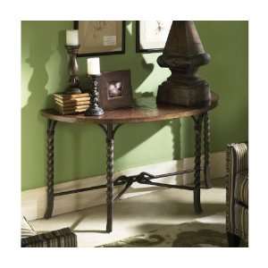  Riverside Medley Demilune Sofa Table Penney Patina 45214 