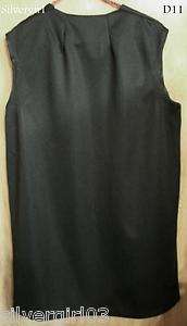 Hand Made By Me Polyester Black Vest SZ L  