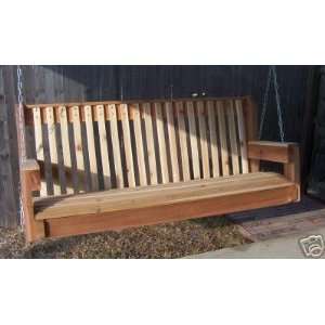  5 Foot Cedar High Back Porch Swing with Chain Everything 