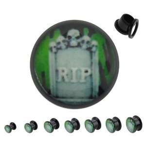  Acrylic Screw Fit Tombstone Logo Plugs   9/16   Sold As A 