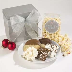 Brownie Points Holiday Sampler of Posh Popcorn & Gourmet Chocolate 