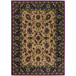  Couristan Floral Ispaghan/Cream Navy Rug