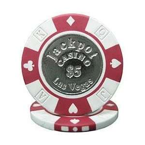 12.2 Gram Clay Coin Inlay Jackpot Casino Chips  Sports 