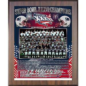  Healy New England Patriots Super Bowl Xxxvi 11X13 Team 