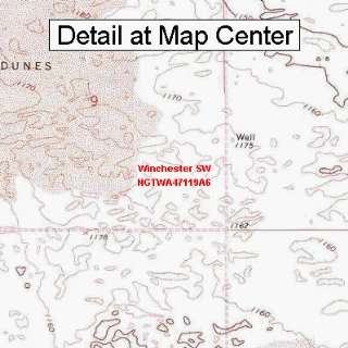 USGS Topographic Quadrangle Map   Winchester SW, Washington (Folded 