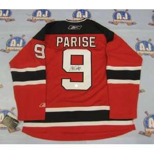  ZACH PARISE New Jersey Devils SIGNED NHL Premier Hockey 