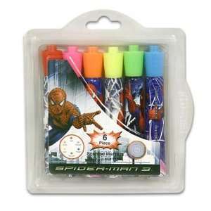  Spiderman Markers, 6 Count Bold Tip Scent Case Pack 48 