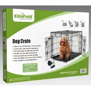  EliteField 30 2 Door Folding Dog Crate, 30 long x 21 