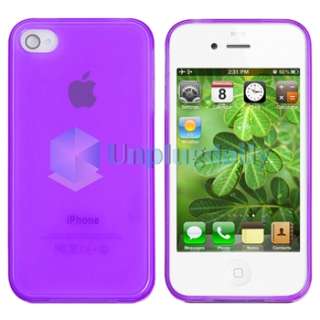 For iPhone 4 4S 4G 4GS G PRIVACY FILM+FROST CASE+CHARGER  