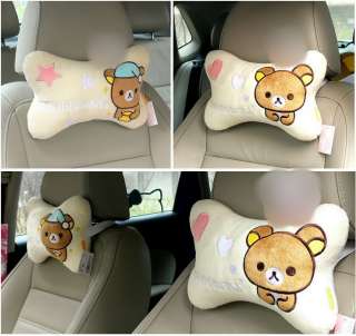 San X Rilakkuma bear Car Neck Pillows Head Cushions  