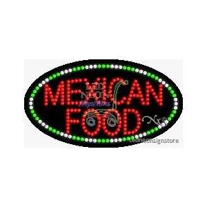 Mexican Food LED Sign 15 inch tall x 27 inch wide x 3.5 inch deep 