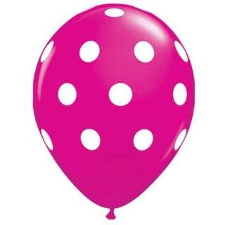   & White Polka DOT 11 Latex Balloons Party Decorations Toys & Games
