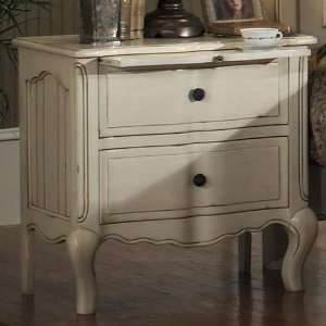    Riviera Night Stand Two Drawers Antique White