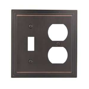 com Oil Rubbed Bronze   Step Design Combination Single Toggle Switch 