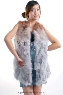 Fox Fur Vest/Gilet/Waist/Waistcoat/Sleeveless Jacket  