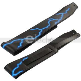 Brand New And High Quality Blue Leather Guitar Strap  