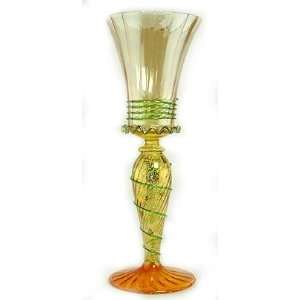  Venetian Style Hand Blown Glass Goblet 10   V214 Kitchen 
