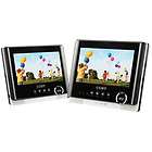 COBY 7 TFT Portable Tablet Style DVD Player W/Dual Screen & 2 Jacks 